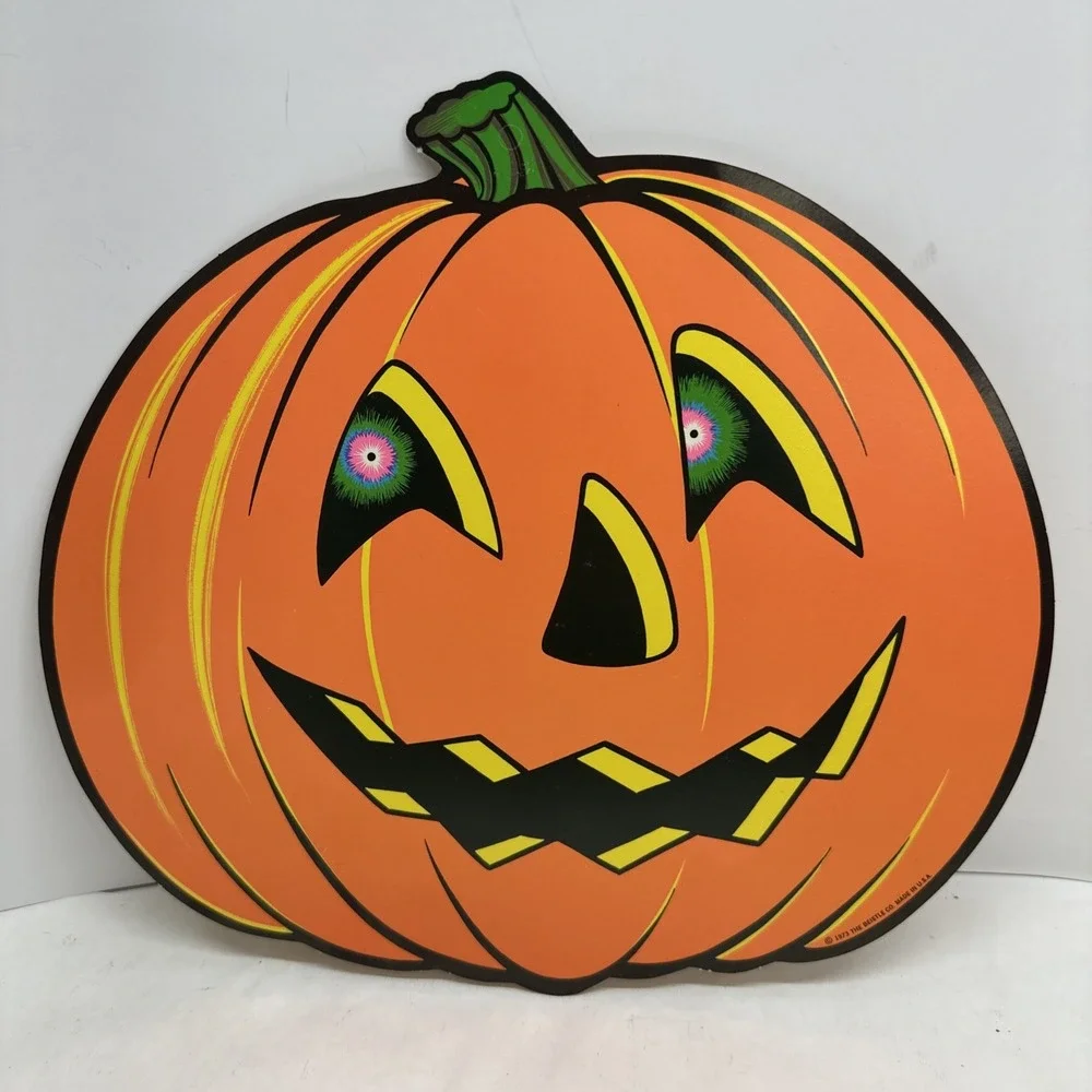 Vintage Halloween Die Cut Cardboard Wall Window Decorations Beistle Eureka Lot 9